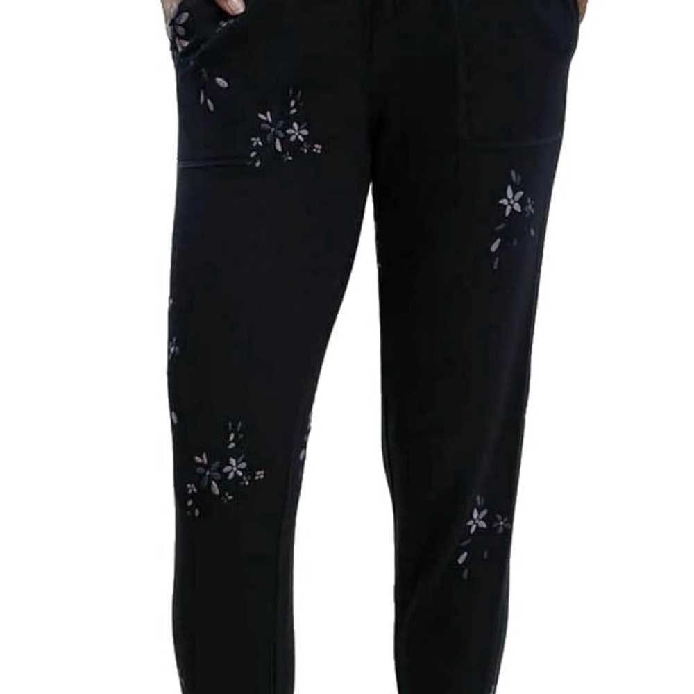 Splendid - Blue Floral Embroidered Pants